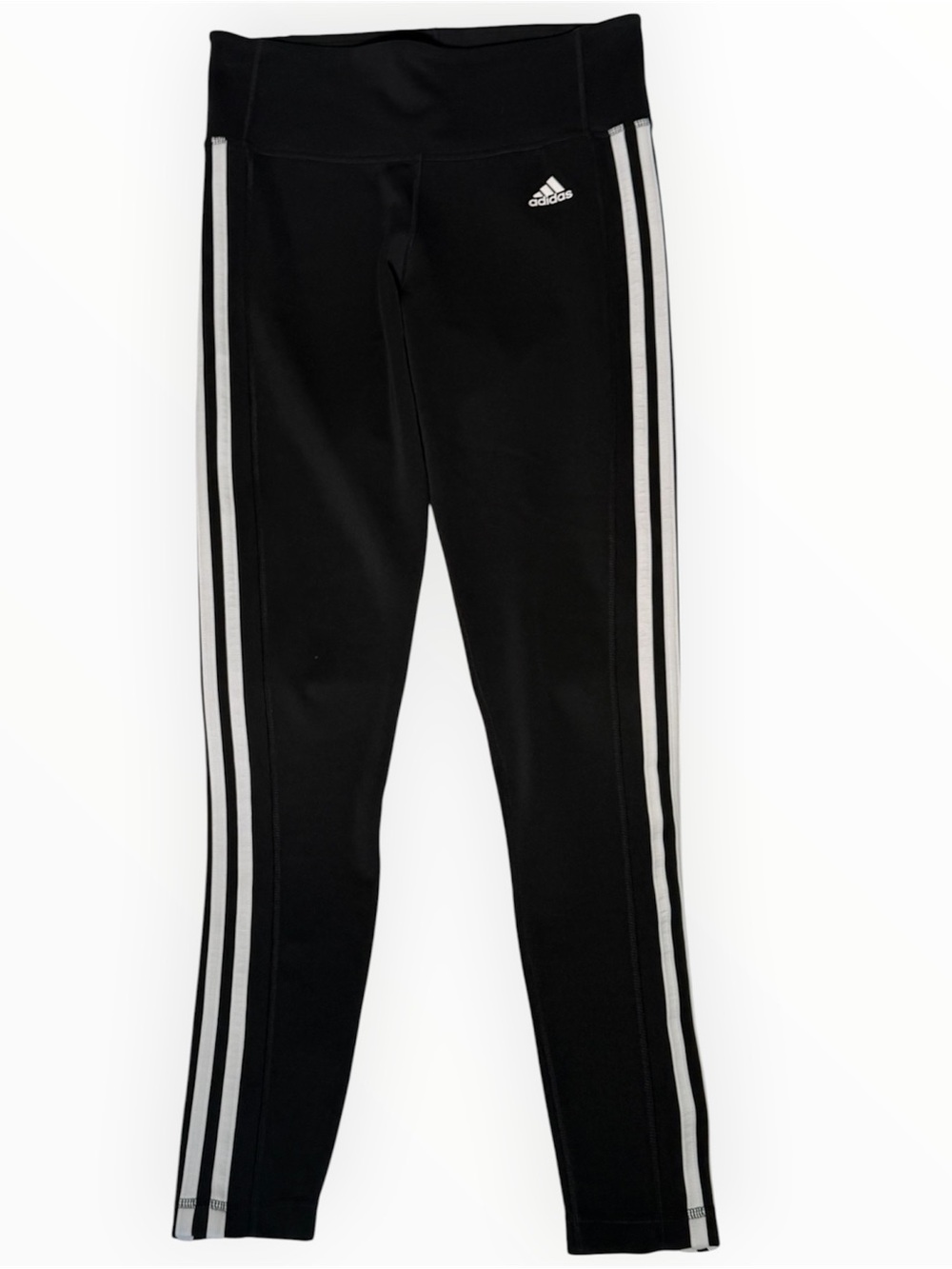 adidas Women’s Black 3-Stripe High-Waist Performance Leggings